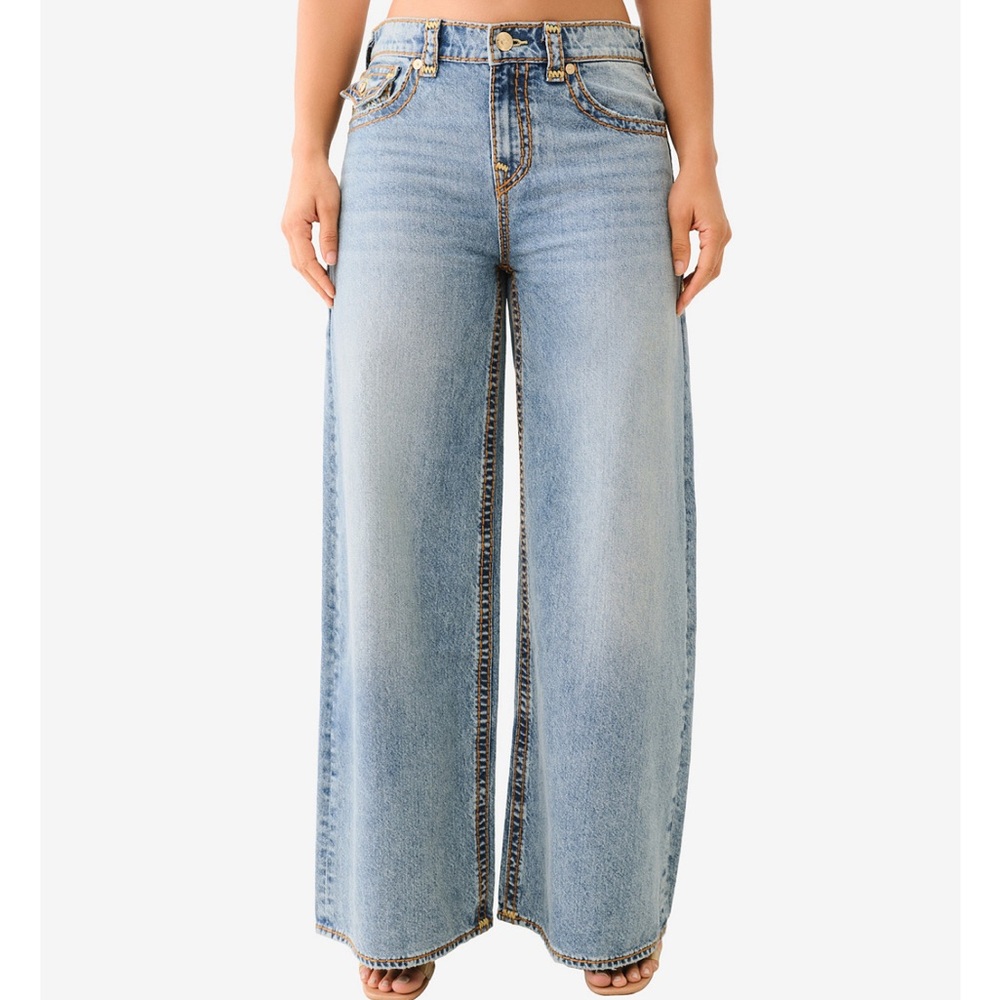 True Religion Light Blue Flare Jeans